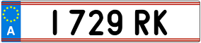 Trailer License Plate